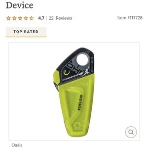 Edelrid ohm assisted braking device